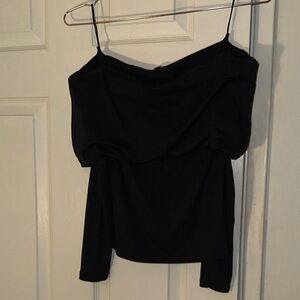Wilfred Black Off-Shoulder Camisole Top